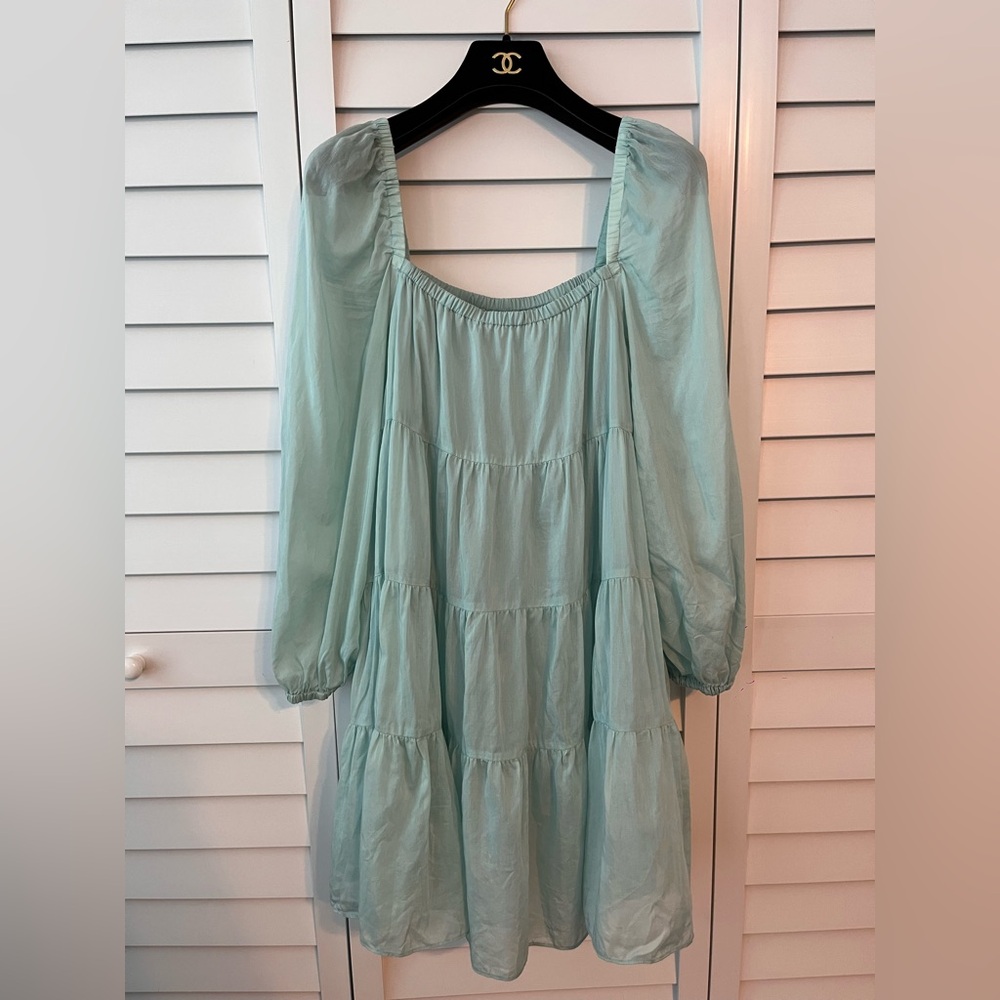 Alice + Olivia |  Rowen Tiered Tunic Minidress - Picture 4 of 6